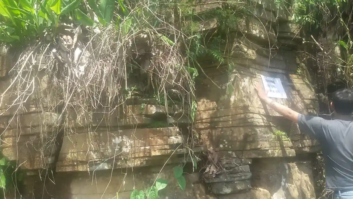 Viral Batu Susun Rompe Butut di Desa Sukaraharga Ciamis, Dikenal Angker dan Diduga Candi