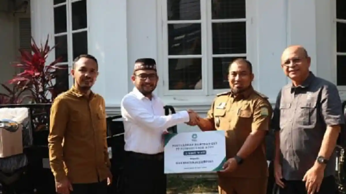 PEMA Serahkan 2 Unit Motor Roda Tiga kepada Aceh Besar, Akan Dipakai untuk Mengangkut Sampah