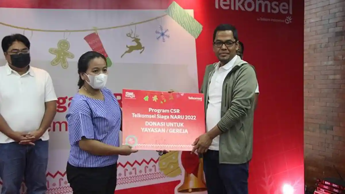 Telkomsel Siaga Berbagi Kasih Tanpa Batas di Momen Natal 2022 Hadir di Kota Medan