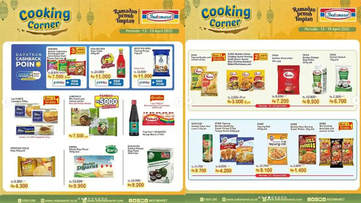 Update Promo Indomaret 17 April 2022, Belanja Hemat Kebutuhan Dapur Deterjen Snack hingga Susu