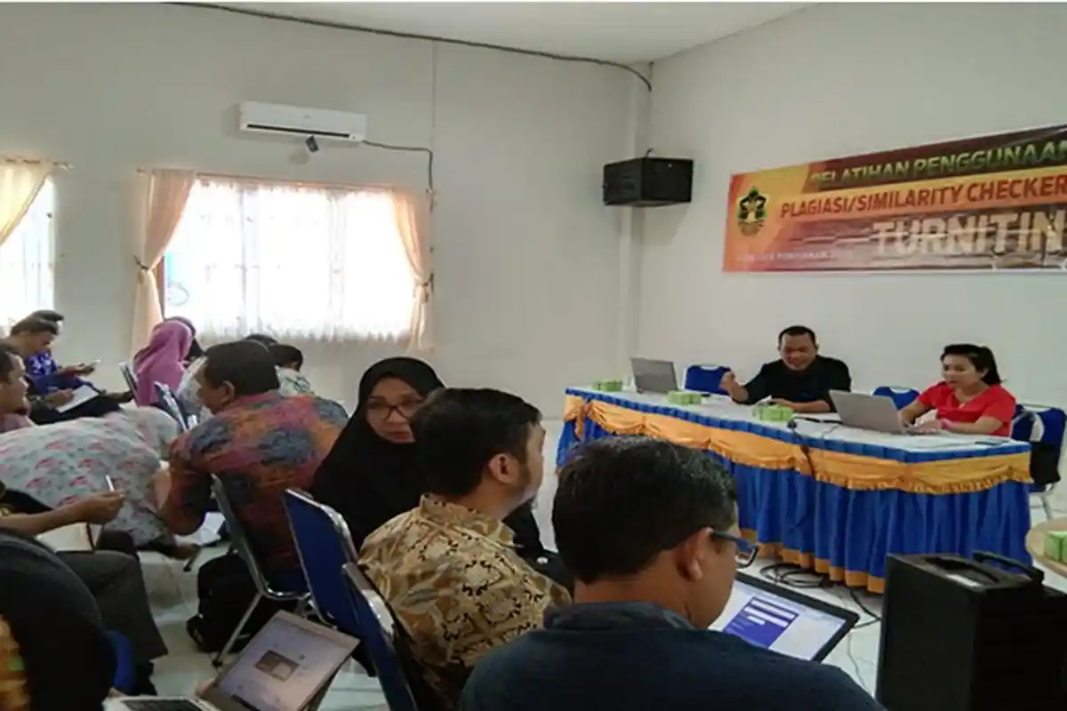 LP2M Gelar Pelatihan Penggunaan Plagiasi Checker Turnitin Bagi Seluruh Unit di IAIN Pontianak