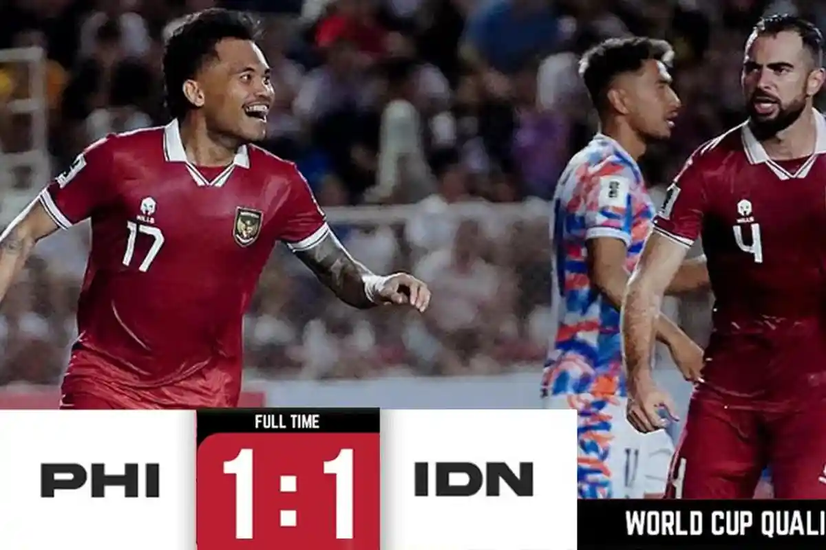 Timnas Indonesia Imbang 1-1 vs Filipina, Gol Saddil Ramdani Selamatkan Garuda