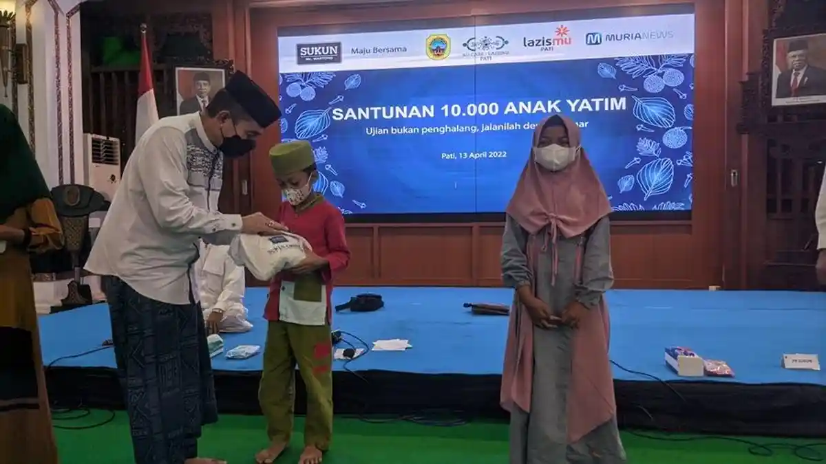 Bupati Pati Haryanto Apresiasi Program Santunan 10 Ribu Anak Yatim, PR Sukun: Ini Wujud Syukur Kami