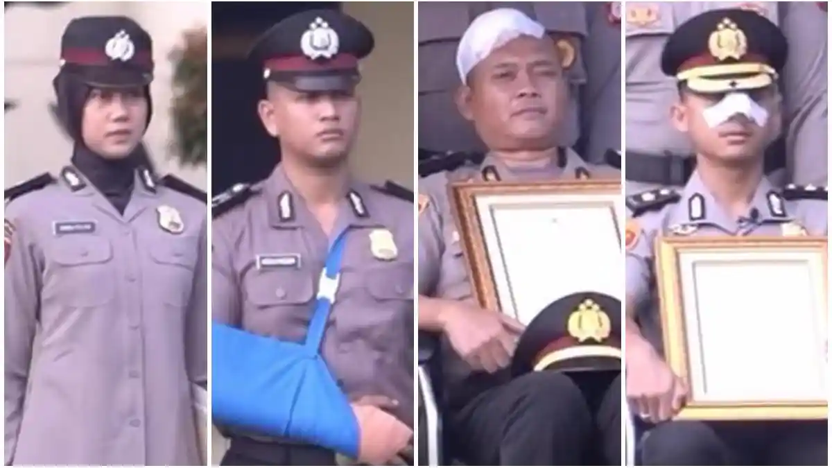 4 Sosok Polisi Polda Jabar Naik Pangkat Luar Biasa, Terluka saat Amankan Demo
