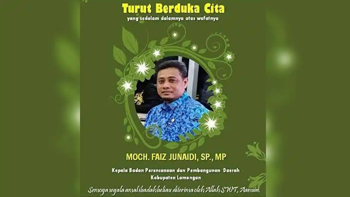Terkonfirmasi Covid-19, Kepala Bappeda Lamongan Meninggal Dunia