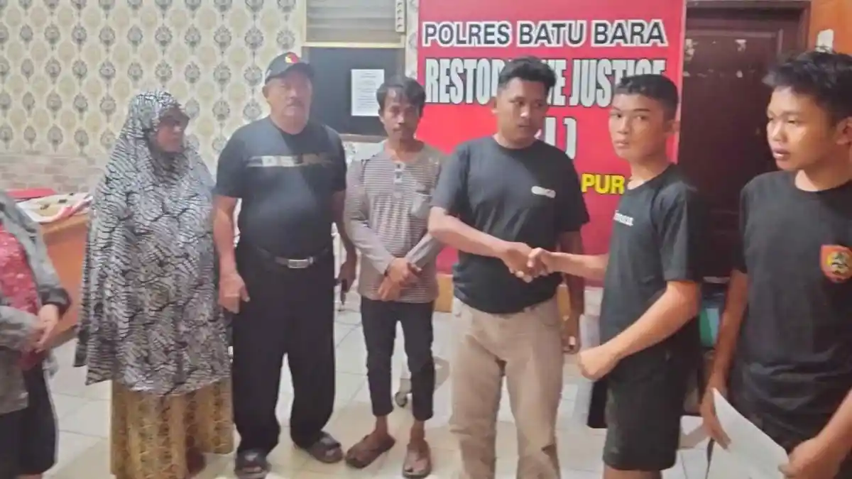 Diamuk Warga karena Curi Ponsel di Simpang Gambus Batubara, Dua Remaja Diamankan Polsek Indrapura
