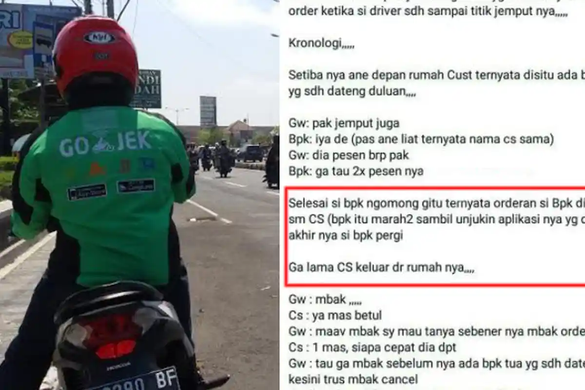 Astaga! Pelanggan Ini Tega Cancel Orderan Ojek di Depan Driver, Lihat Balasannya Lebih Menyaktikan!
