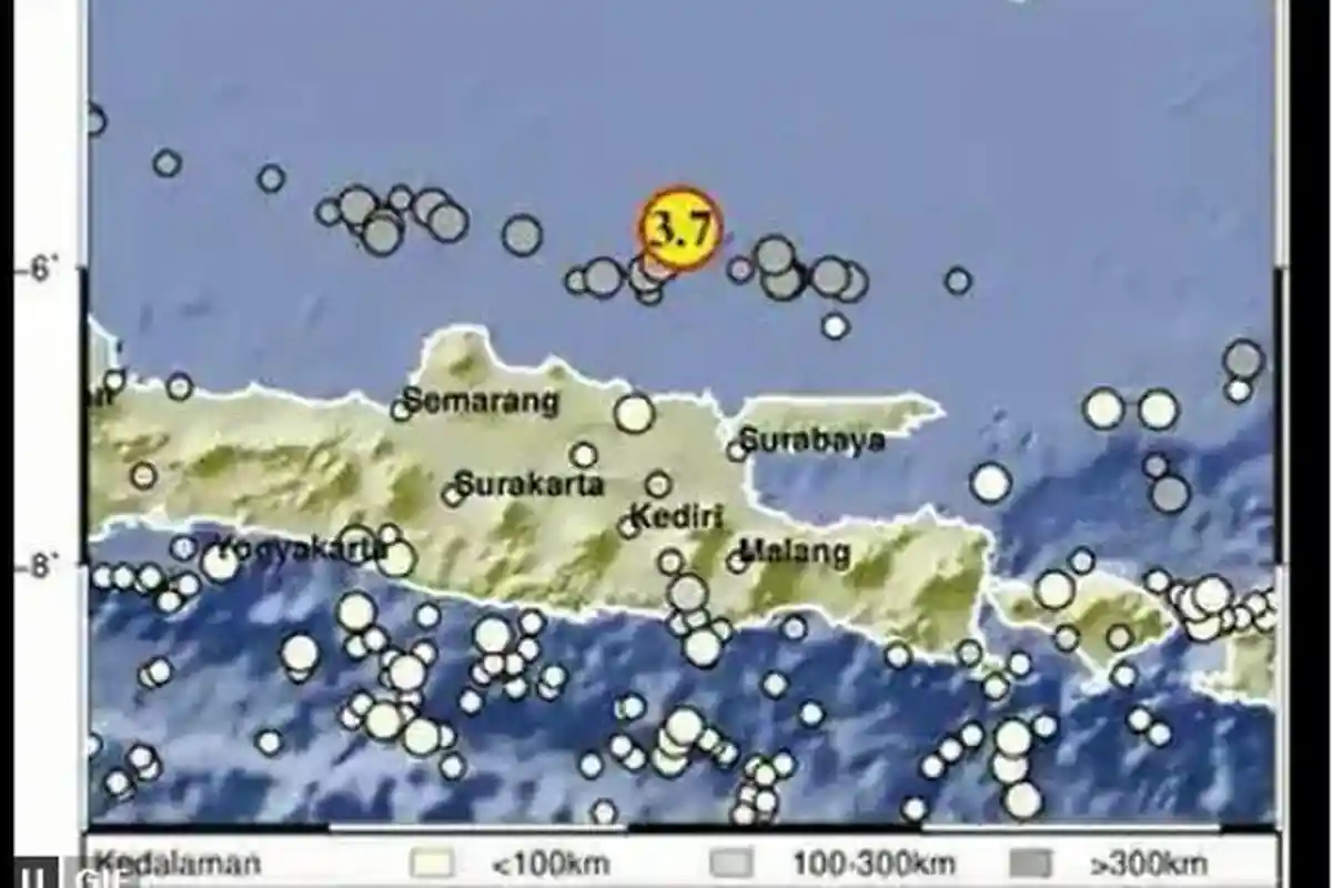Baru Saja! Info BMKG Gempa Terkini Tuban Hari Ini, Pusat Gempa 2 Menit yang Lalu Malang Jatim