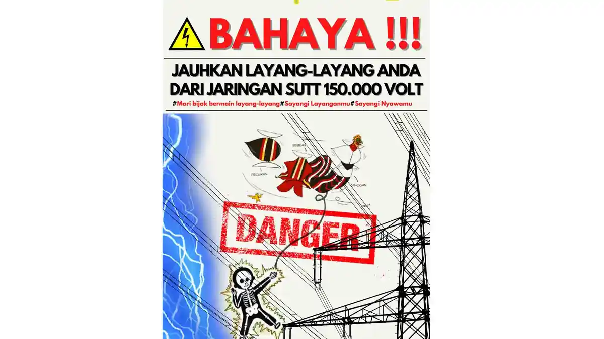 Jelang Musim Layangan, Ini Himbauan Bermain Layangan Yang Aman Dari PLN