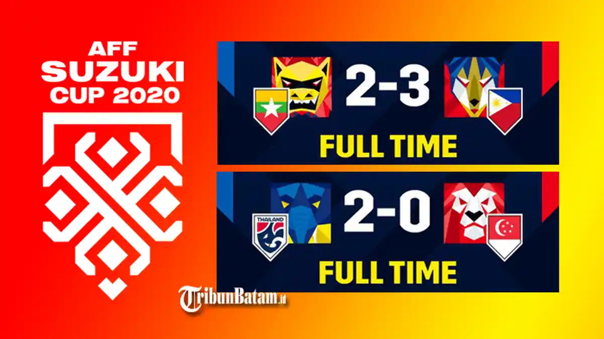 Hasil, Klasemen, Top Skor Piala AFF Setelah Thailand Menang, Singapura Kalah