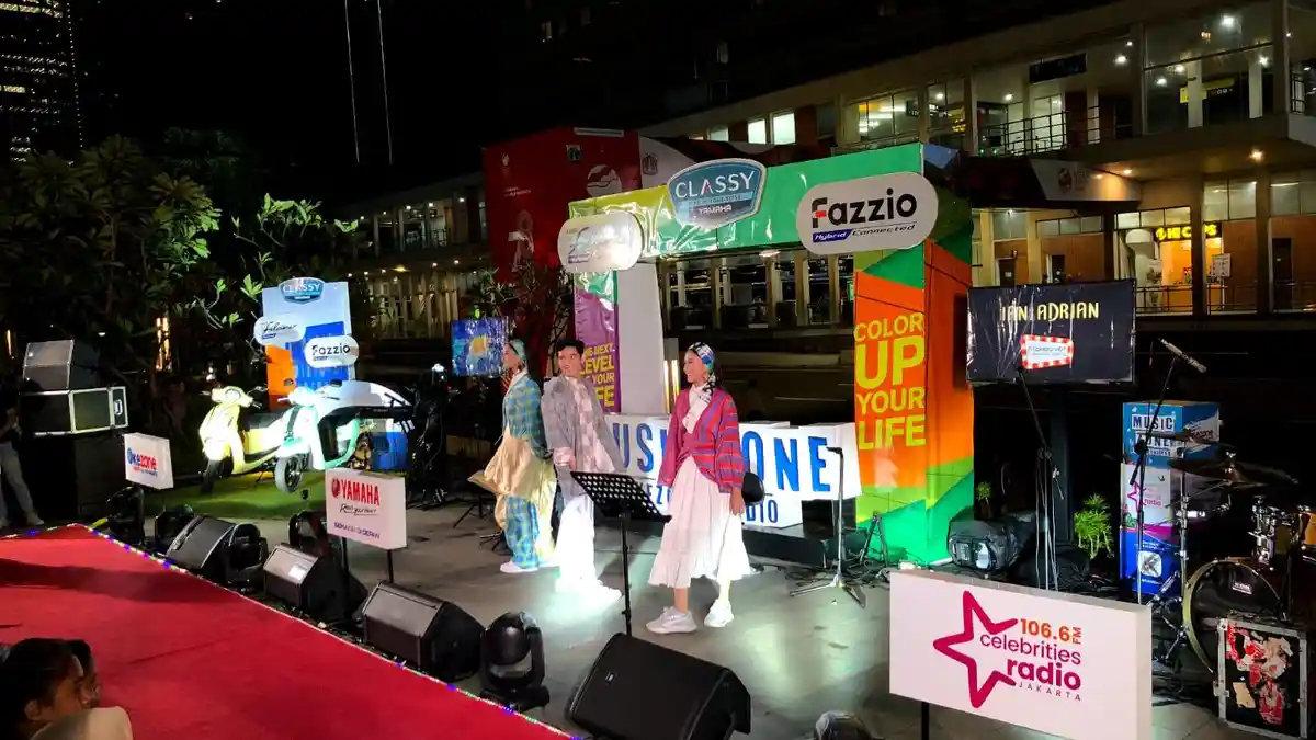Semakin Lekat dengan Gaya Hidup Anak Muda, Skutik Classy Yamaha Hadir di Event Music Zone