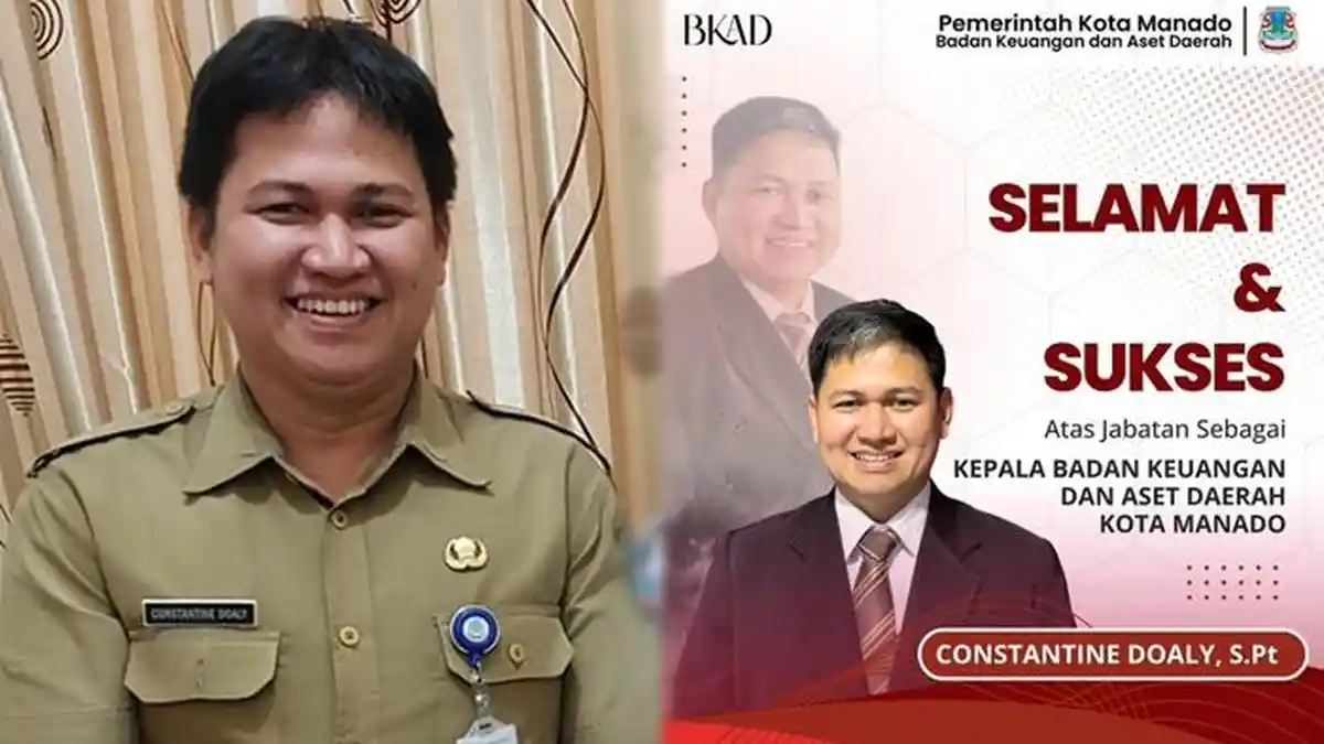 Sosok Constantine Doaly: Dari Kabid Perbendaharaan Kini Pimpin BKAD Kota Manado