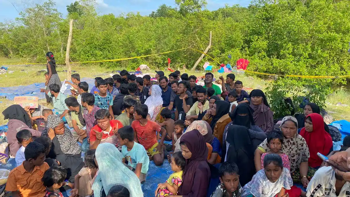 156 Pengungsi Rohingya ke Sumut Diduga Korban Perdagangan Manusia, Kapal Dirusak dan Nahkoda Kabur