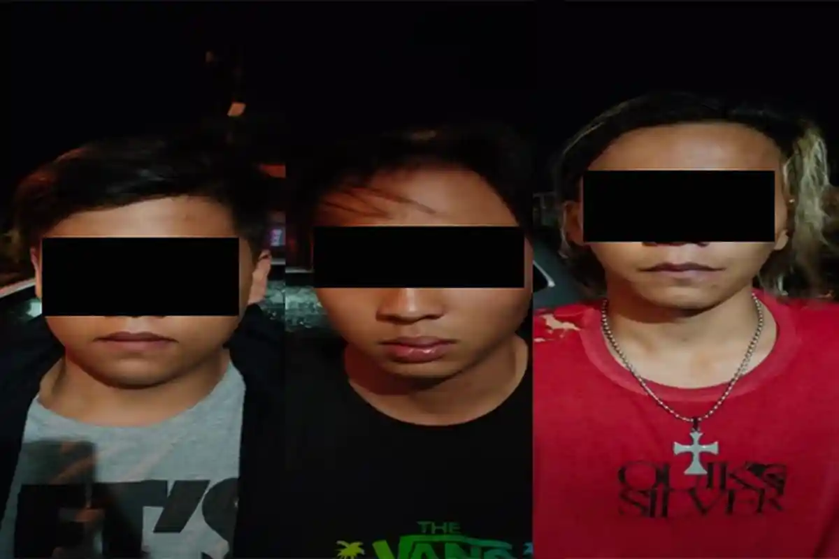 Polres Minahasa Tiga Tersangka Pencuri Tabung Gas di Langowan