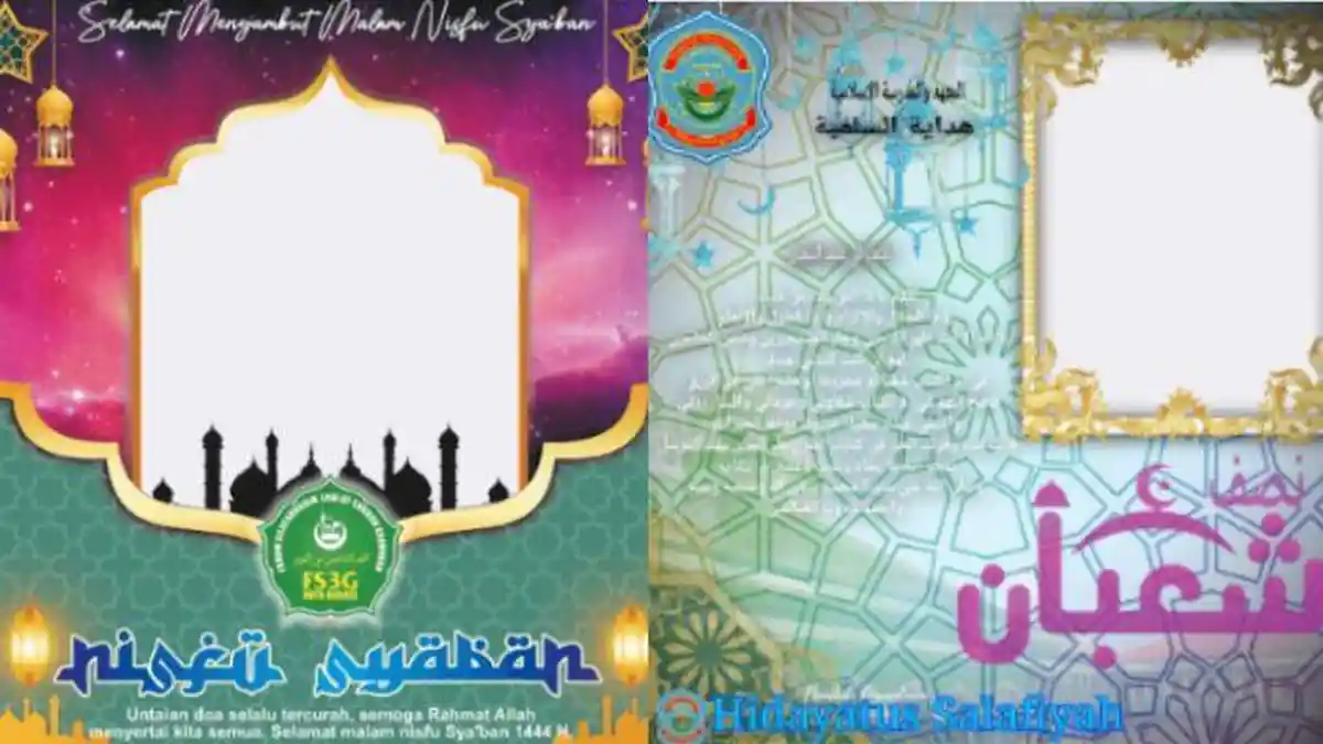 28 Twibbon Nisfu Syaban 2023 Dengan Desain Islami dan Cara Pakainya