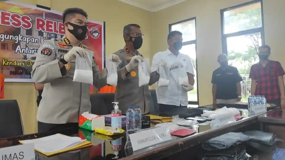 3 Pengedar 2,5 Kg Sabu Diamankan Polda Sultra, Modus Pelaku Simpan Narkoba dalam Lipatan Celana
