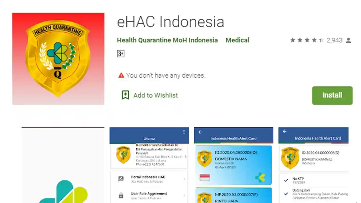 Aplikasi eHAC: Cara Dapatkan Surat Bebas Covid-19 untuk Perjalanan