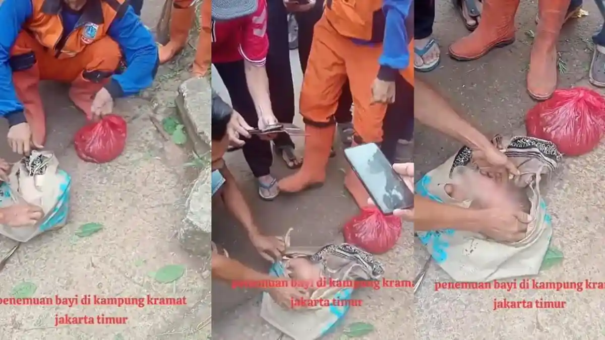 Petugas PPSU Temukan Bayi di Tumpukan Sampah, Masih Hidup di Dalam Goodie Bag Terikat