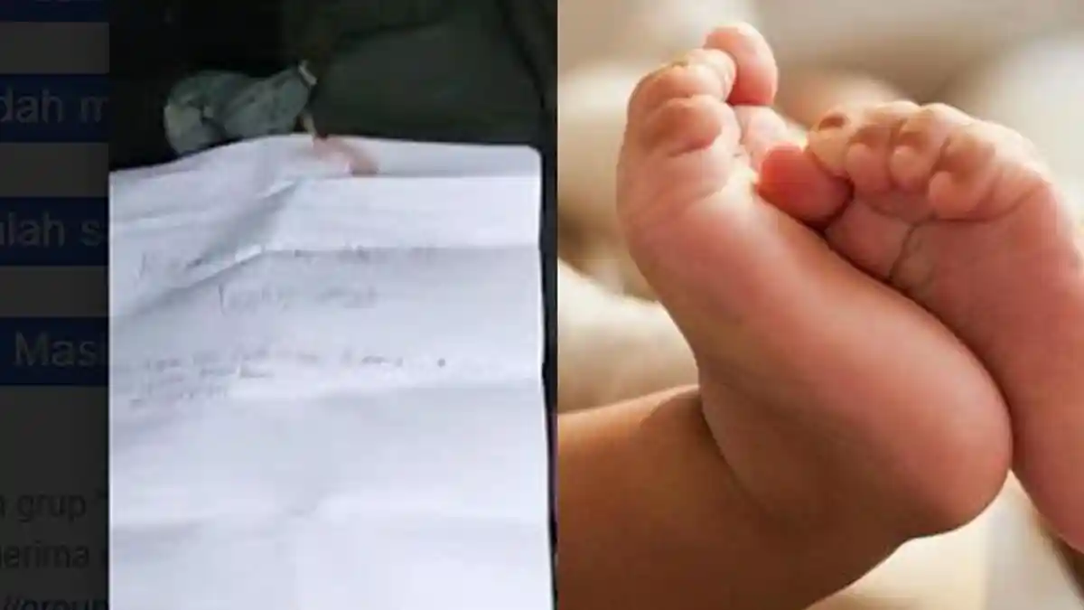 Pesan Menyentuh Secarik Kertas yang Ditinggal Pembuang Bayi di Depan Ponpes Gresik: Saya Titipkan