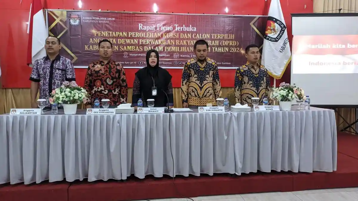 Resmi, Ini Anggota DPRD Sambas 2024 Terpilih