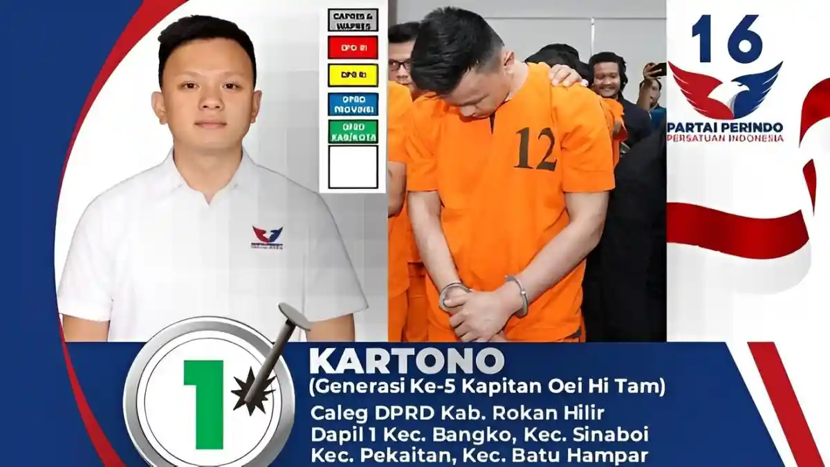 Sosok Kartono Huang, Caleg Gagal dari Perindo Jadi Kurir 45 Kg Sabu Ngaku Keturunan Oei Hi Tam