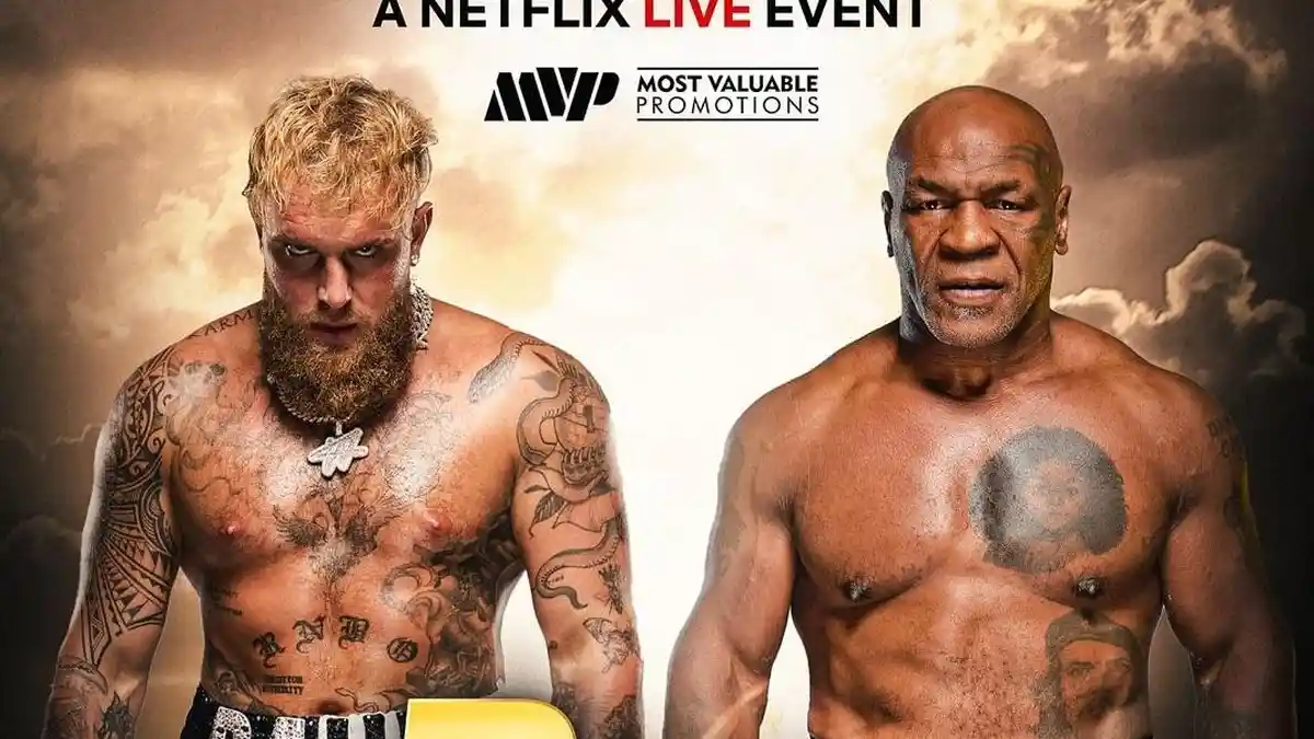 K.O Ronde 5, Hasil Mike Tyson vs Jake Paul di Tinju Dunia Live Netflix Bocor Skrip Settingan Beredar