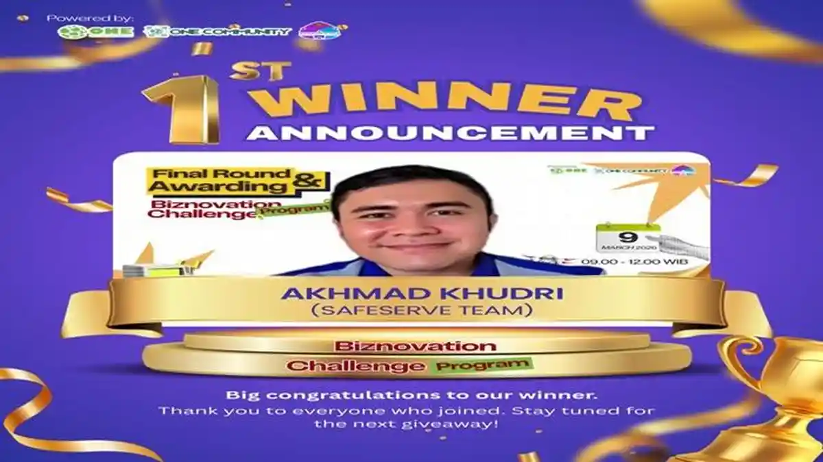 Akhmad Khudri Dosen UBD Palembang Raih Juara 1 Biznovation Challenge Program Nasional