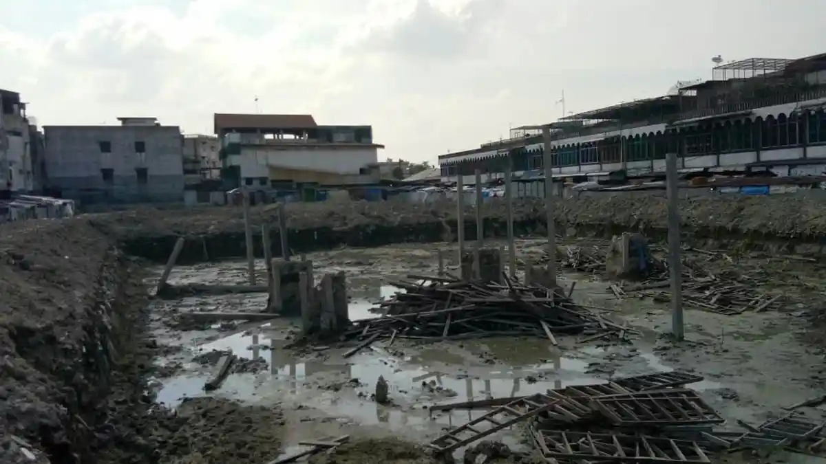 Pasar Kampung Lalang Harus Selesai Akhir 2017, Perkembangan Pembangunannya Bikin Melongo