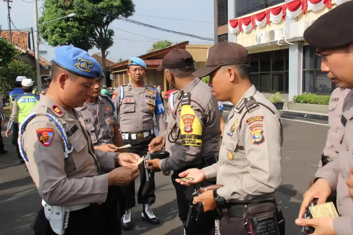 Cegah Penyalahgunaan Senjata Api, Polresta Bandar Lampung Cek Senpi Personel