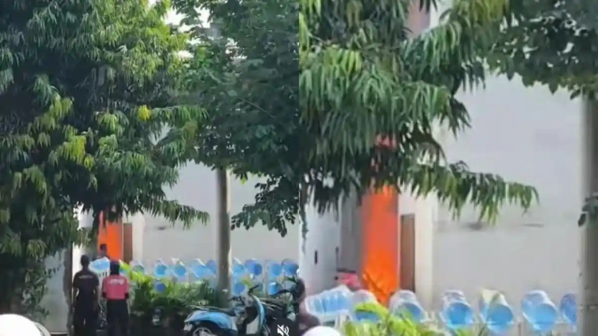 Detik-Detik Restoran di Pekalongan Terbakar, Pelayan Berhamburan Selamatkan Diri dari Kepungan Api