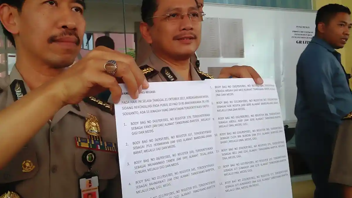 Polisi Bantah Ada Biaya Pengambilan Jenazah Korban Kebakaran Mercon