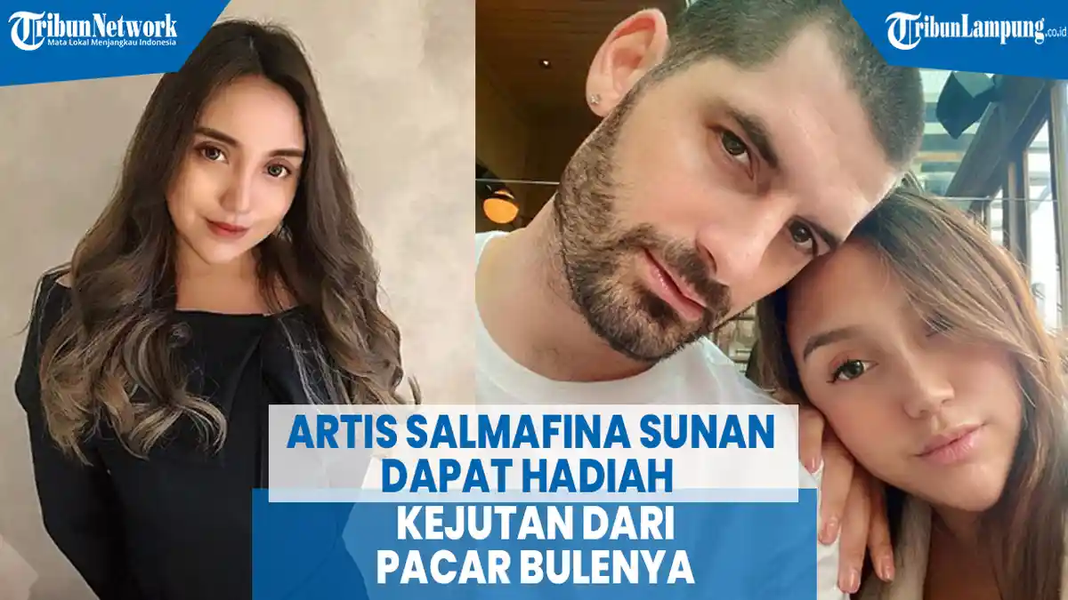 VIDEO Artis Salmafina Sunan Dapat Hadiah Kejutan dari Pacar Bulenya
