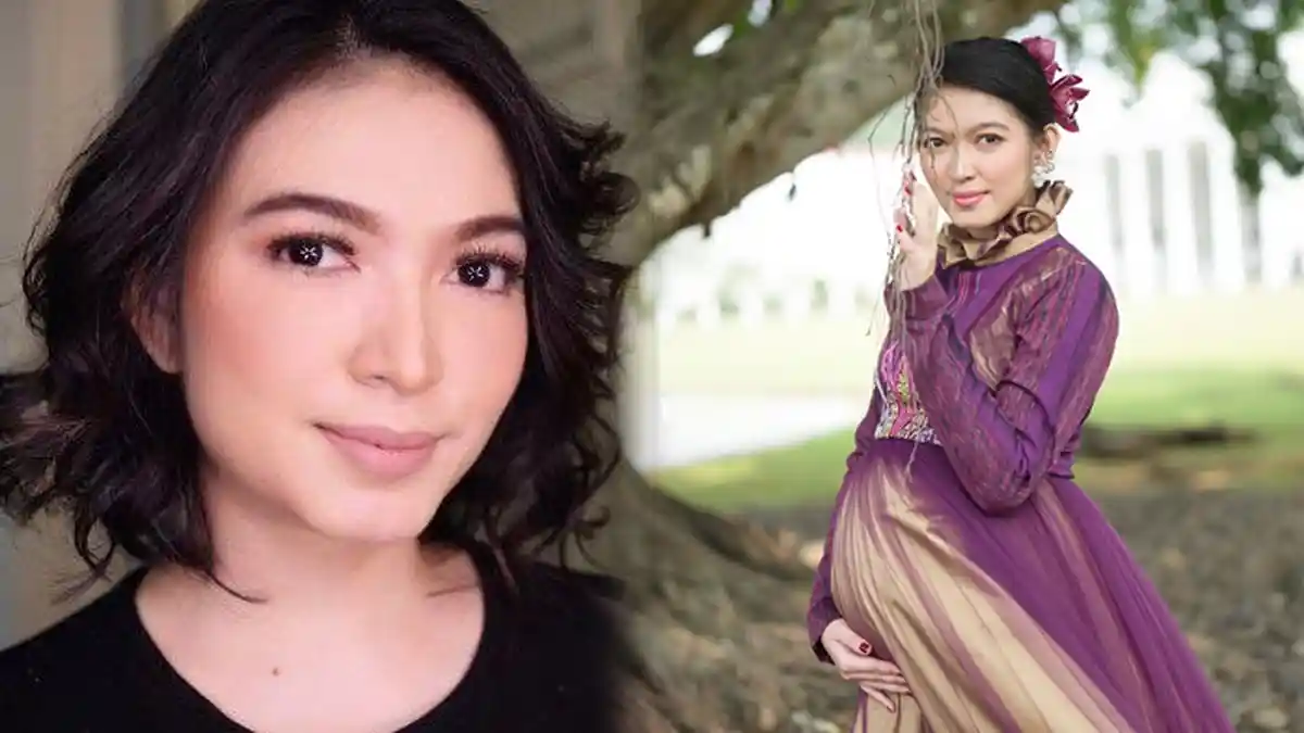 POPULER Beredar Maternity Shoot Selvi Ananda Saat Hamil La Lembah Manah, Cantik Natural Bergaun Ungu