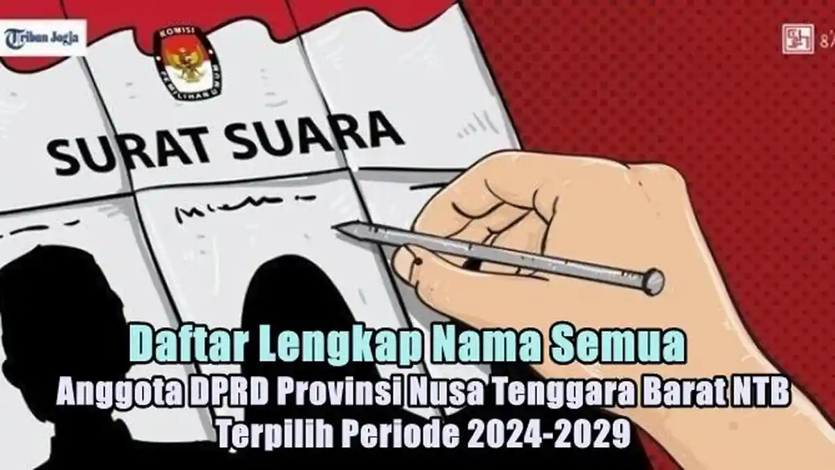 Daftar Lengkap Nama Semua Anggota DPRD Provinsi Nusa Tenggara Barat NTB Terpilih Periode 2024-2029