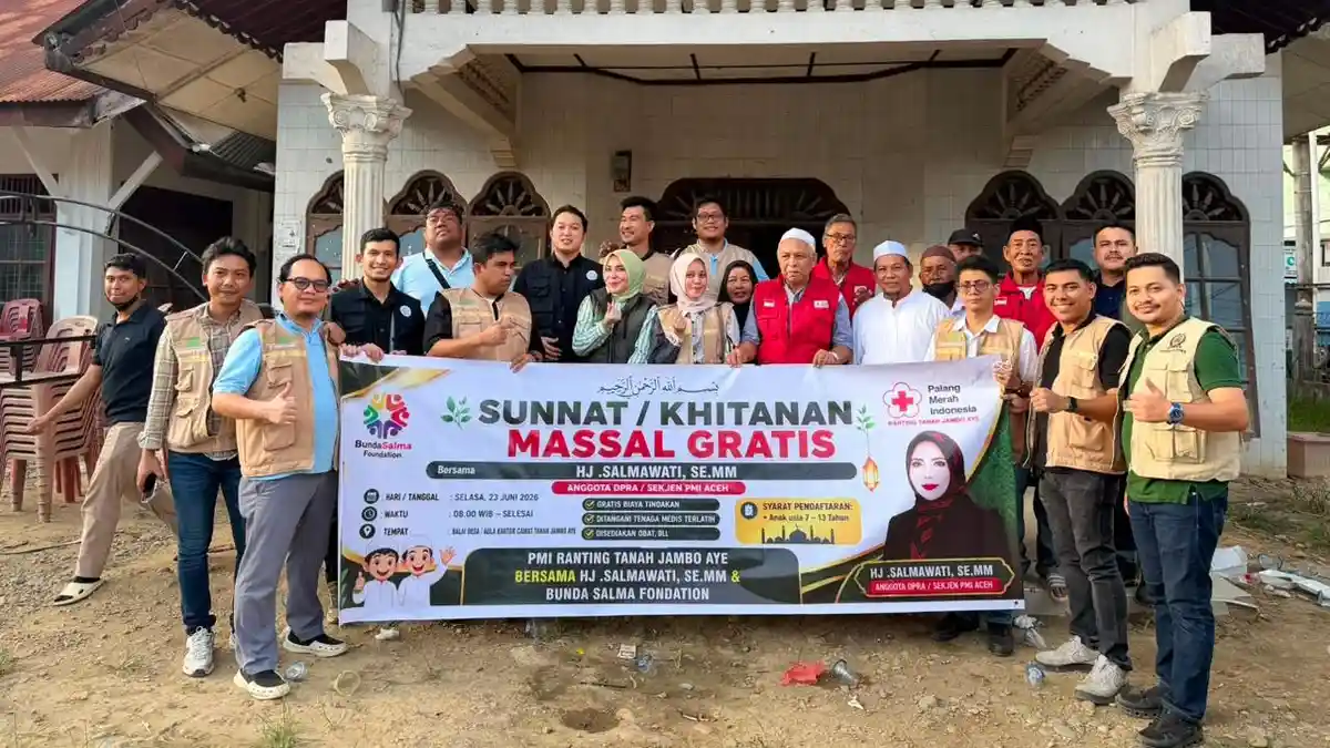Bunda Salma Foundation dan PMI Aceh Gelar Khitanan Massal Gratis di Aceh Utara - Serambinews.com