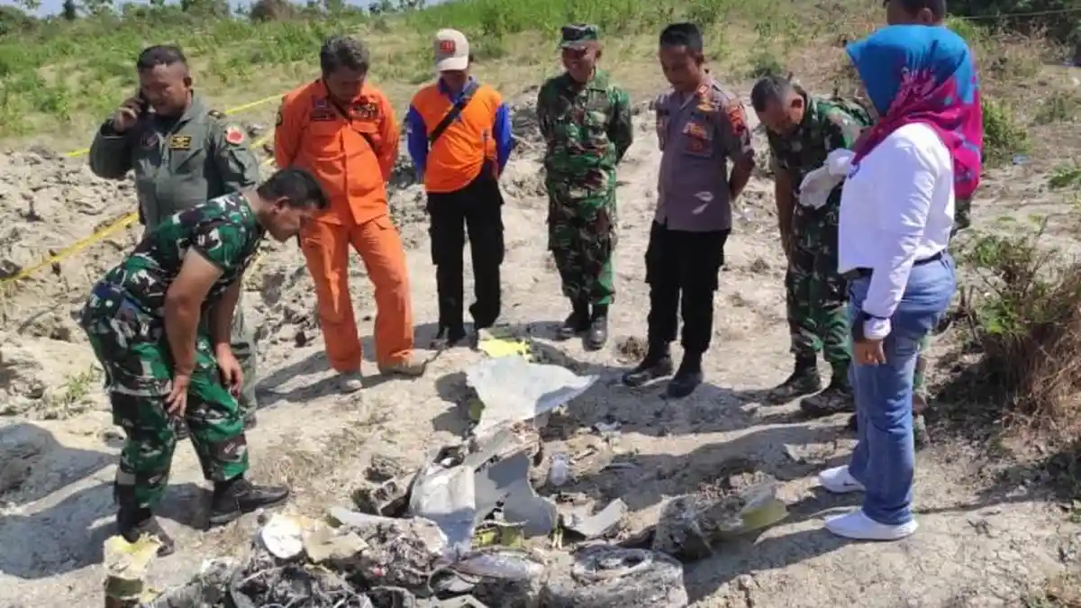 Pencarian Bangkai Pesawat T-50i Golden Eagle yang Jatuh di Blora Dilakukan Hingga Sepekan Lagi
