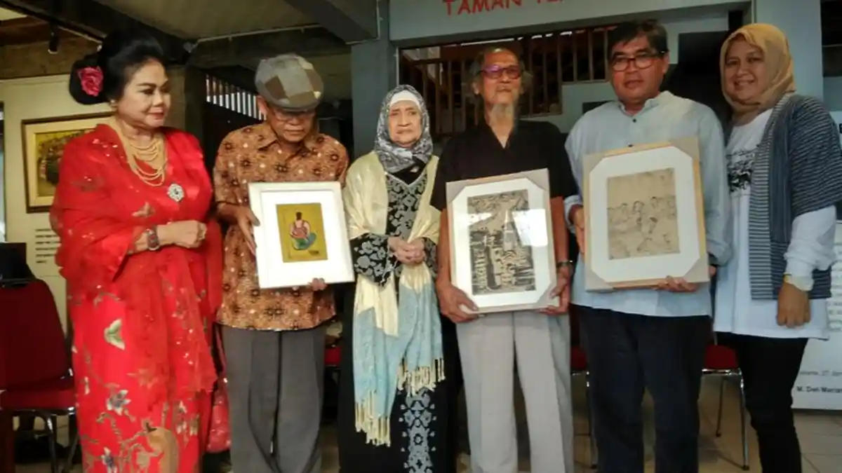 Resmi, Pameran Sketsa Batara Lubis Dibuka di Museum Taman Tino Sidin