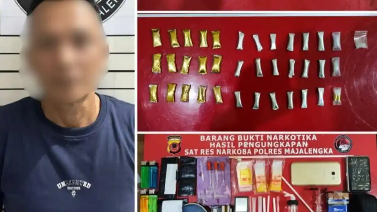 Simpan Sabu di Kotak Kacamata dan Adaptor, Pengedar Narkotika di Majalengka Ditangkap Polisi