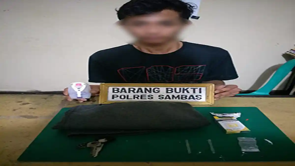 Polres Sambas Ungkap Jaringan Narkoba Peredaran Narkoba Libatkan Anak di Bawah Umur