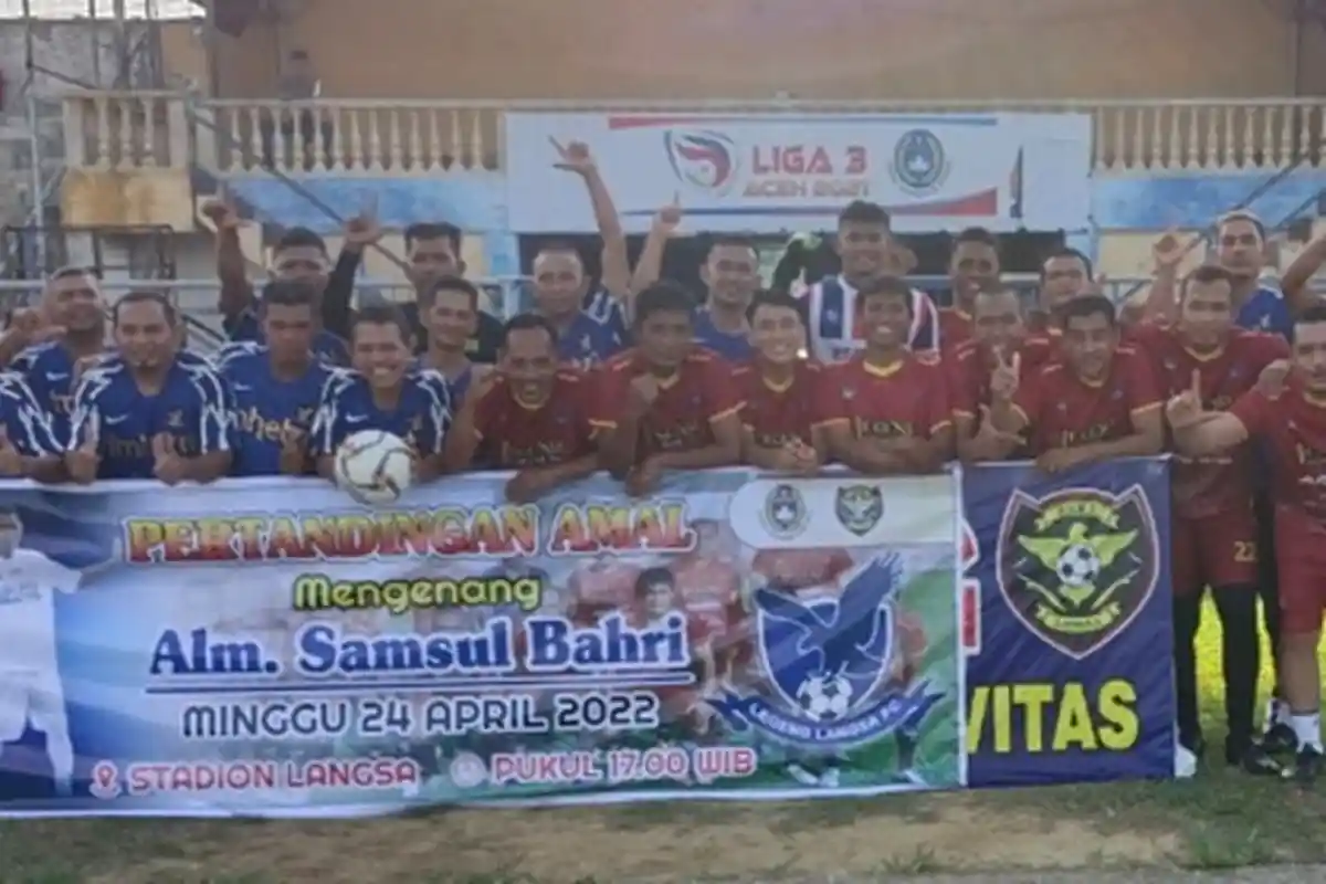 Legend Kota Langsa Gelar Laga Amal untuk Mengenang Sosok Almarhum Samsul Bahri