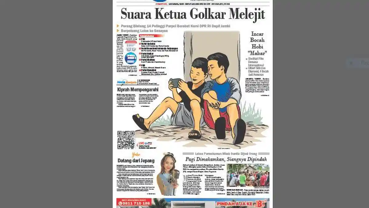'Perang' 14 Pimpinan Parpol, Suara Ketua Golkar Melejit, Perolehan Sementara DPR RI Dapil Jambi
