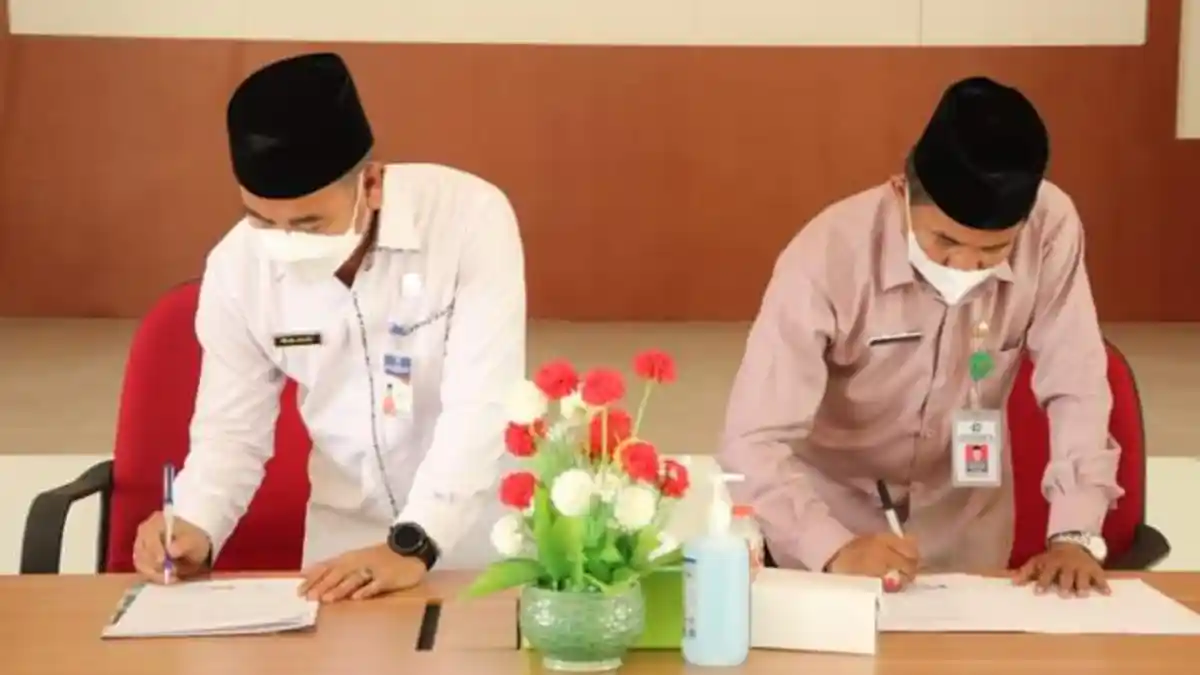 Kerjasama Pembangunan Zona Integritas, MAN 1 Tapin Teken MoU dengan MAN ICT