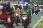 Jam Pulang Kantor Motor Banyak Lewati Jalur Sepeda