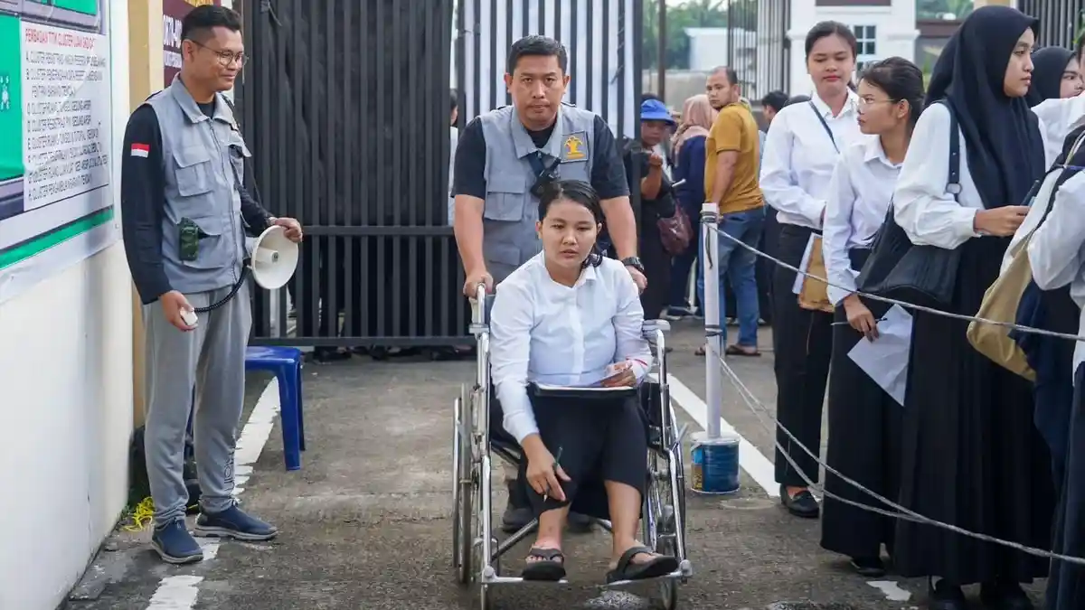 Hari Ketujuh SKD CPNS Kemenkumham, Panitia Berikan Layanan Prioritas Ibu Hamil dan Peserta Cedera