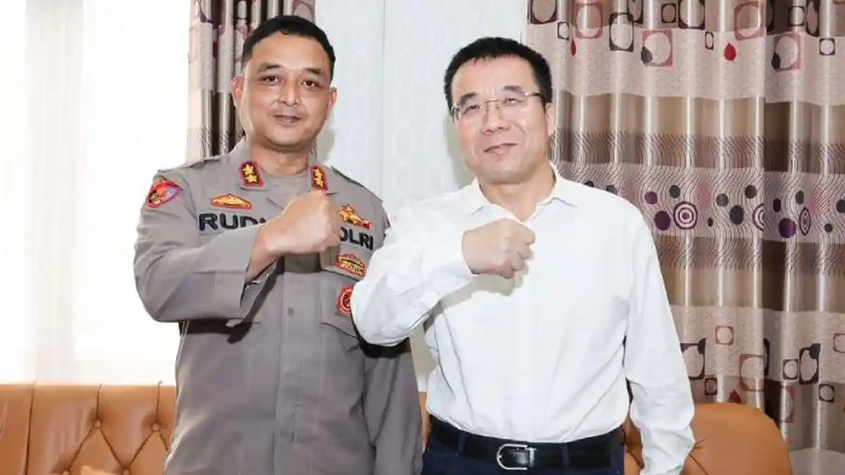 Pimpinan PT MPG Silaturahmi dengan Kapolres Nagan Raya