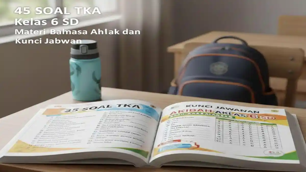 45 Soal TKA Kelas 6 SD Materi Bahasa Arab dan Kunci Jawaban