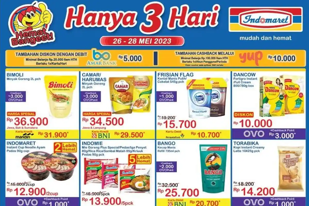 Promo JSM Indomaret 26-30 Mei 2023, Perlengkapan Bayi Makin HEMAT, FruitTea Rp9.900 Dapat 2