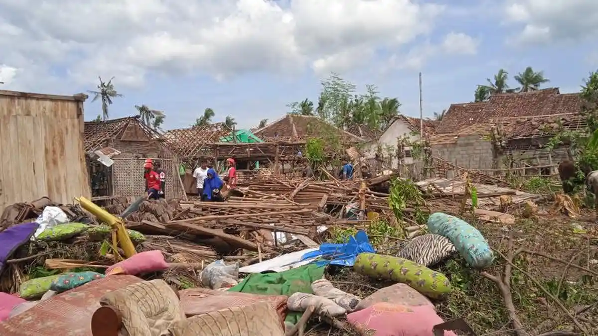 Kerugian Material Akibat Bencana Angin Puting Beliung Bondowoso Capai Rp 2 Miliar