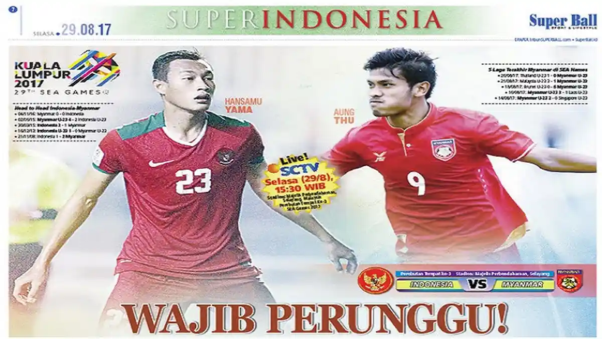 Timnas Indonesia Wajib Bawa Pulang Perunggu