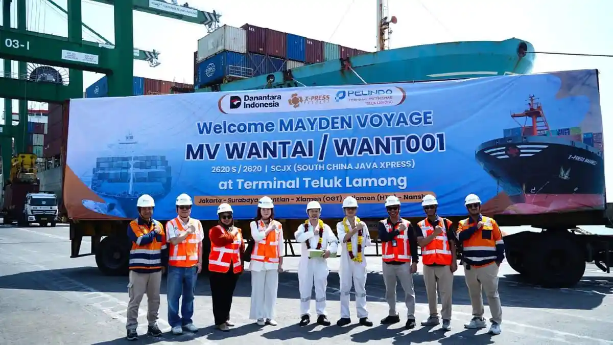 Terminal Teluk Lamong Sambut MV WANTAI: Perkuat Konektivitas Baru Surabaya-Tiongkok